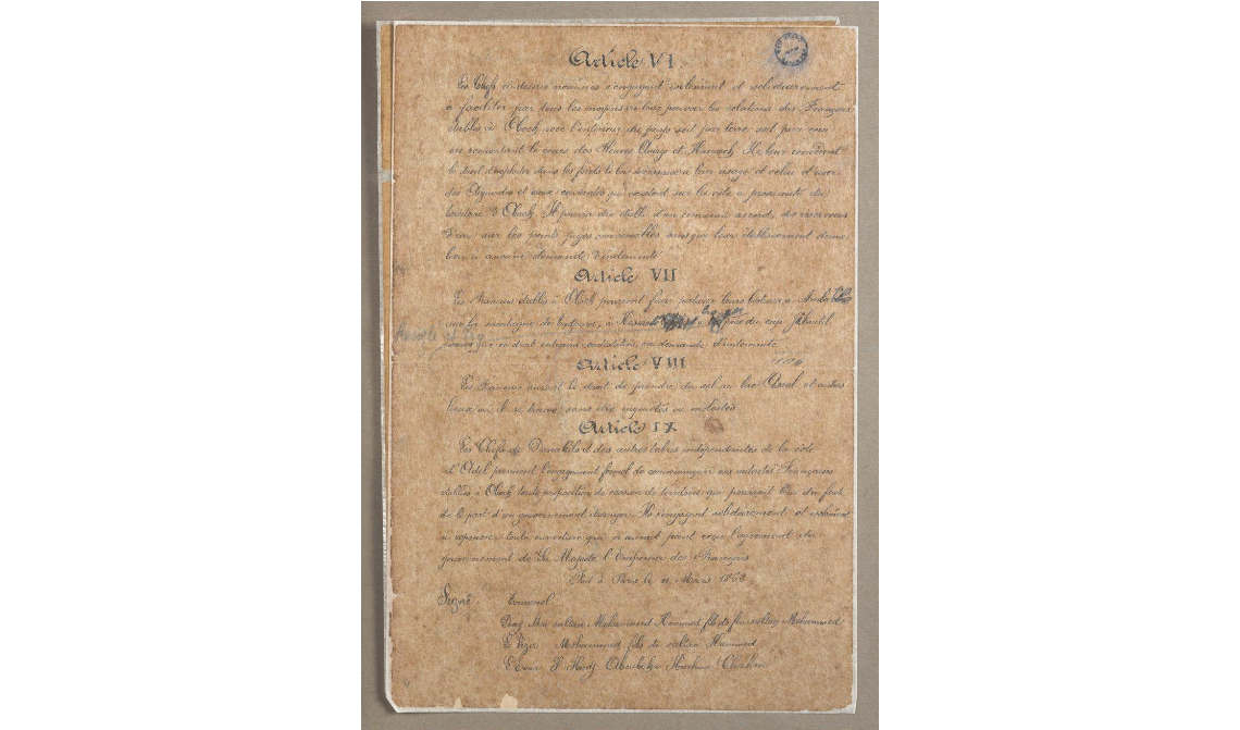 Traité du 11 mars 1862, avec les chefs des Danakils page 3