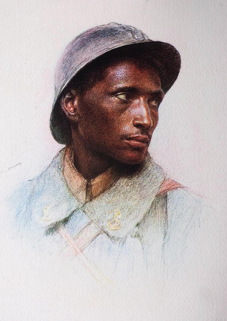 Ahmed Abokor, un tirailleur somali de Djibouti, membre du 1er bataillon de tirailleurs somalis 1916