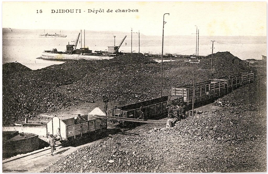 Djibouti parc à charbon C.F.E en 1910