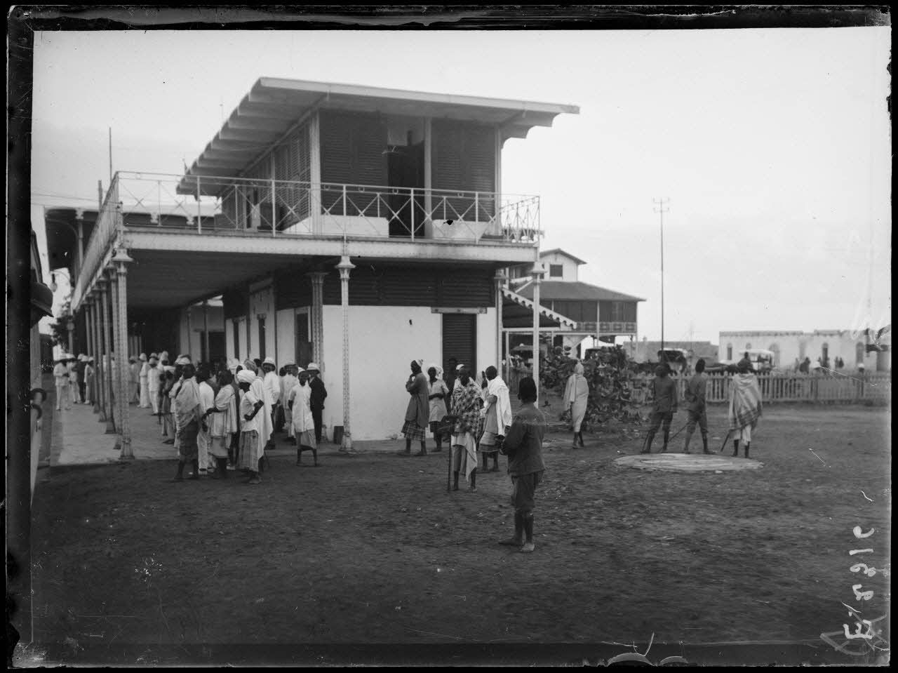 Photo de la gare de Djibouti entre 1910-1920