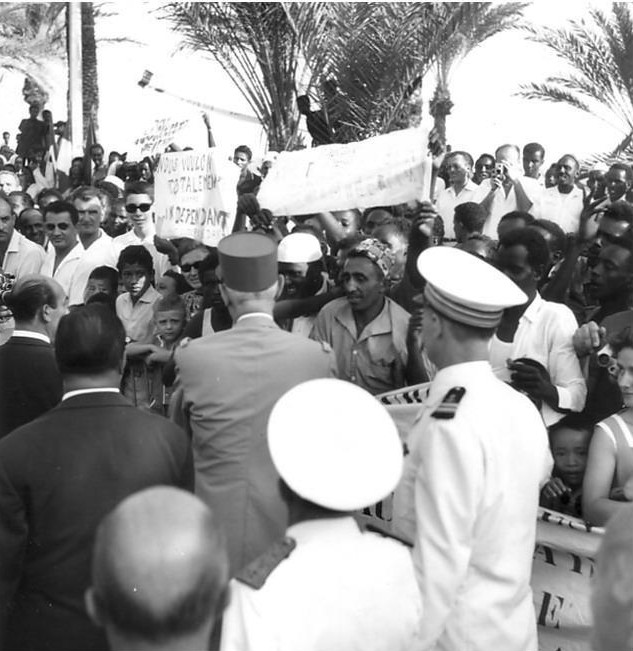 Visite de De Gaulle à Djibouti en 1966