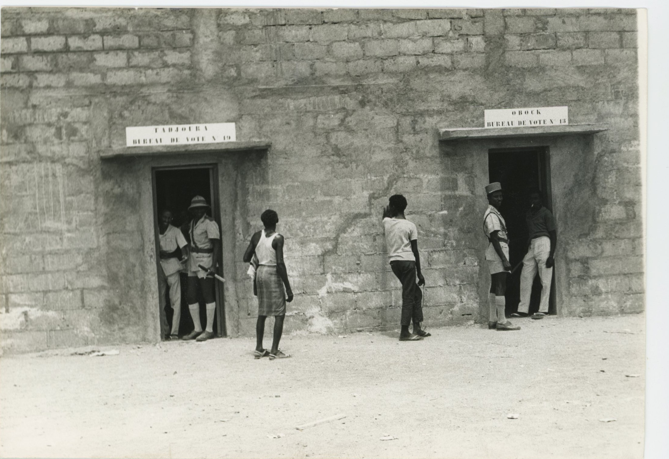 Bureau de vote durant les élections de 1967