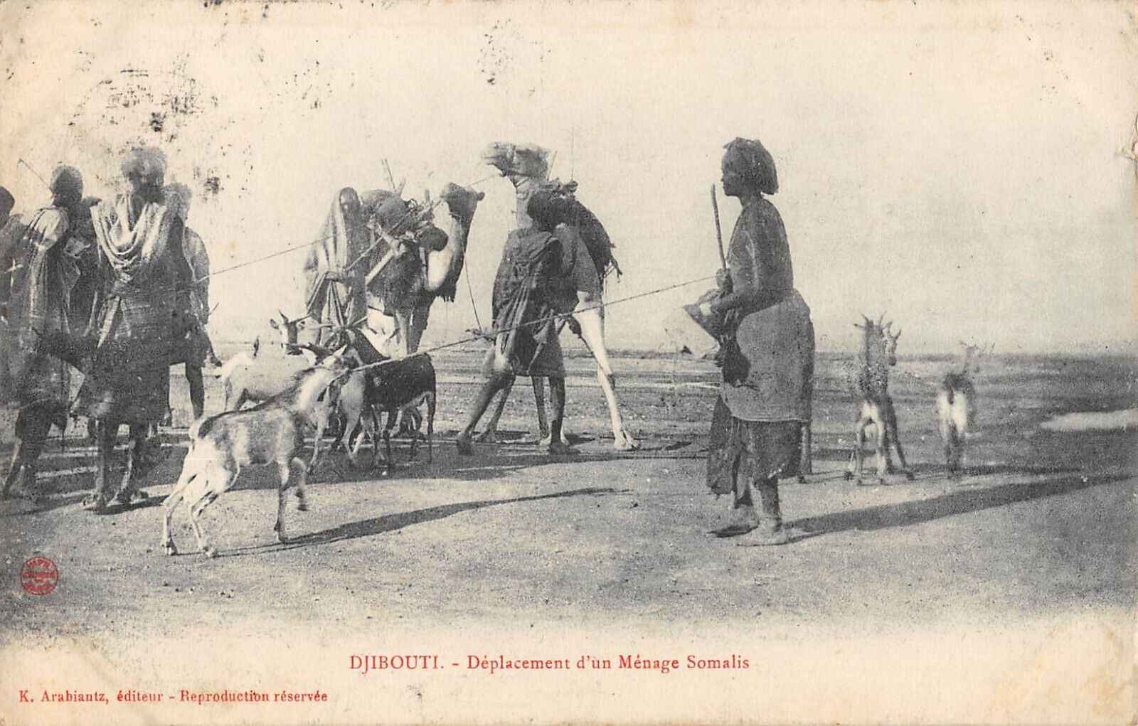 Déplacement d'un ménage entre 1900 et 1920 à Djibouti